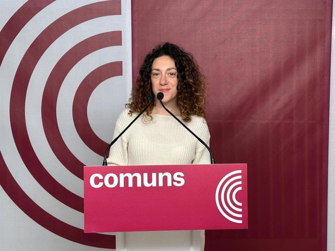 La portavoz de los Comuns y diputada en el Congreso, Aina Vidal