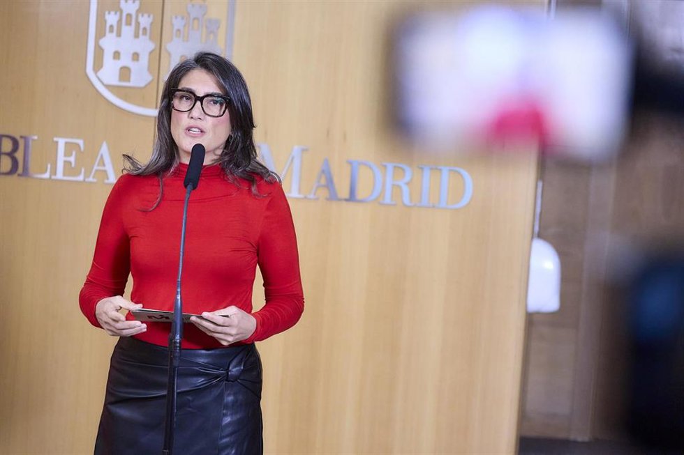 La portavoz de Más Madrid en la Asamblea de Madrid, Manuela Bergerot