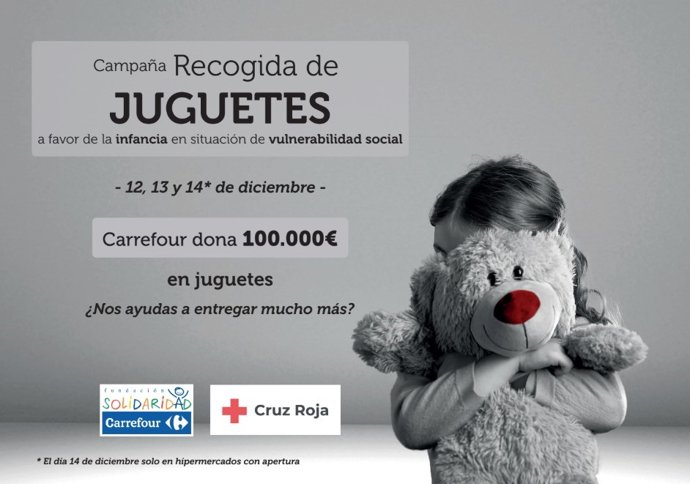 Carrefour arranca la campaña 'Duendes', con una donación de juguetes a Cruz Roja para niños en riesgo de exclusión