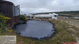 Vertido en Sargentes de la Lora