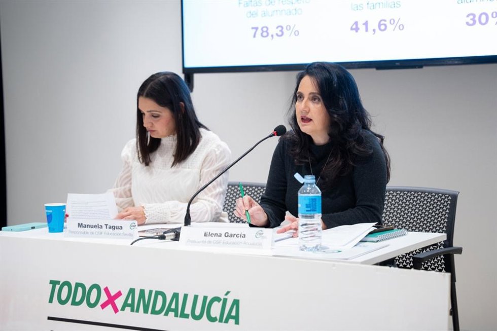 Rueda de prensa de CSIF-A sobre la situación de la educación andaluza.