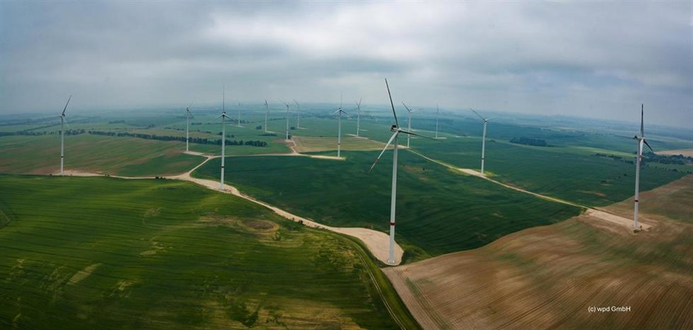 Parque eólico adquirido por Enel en Alemania.