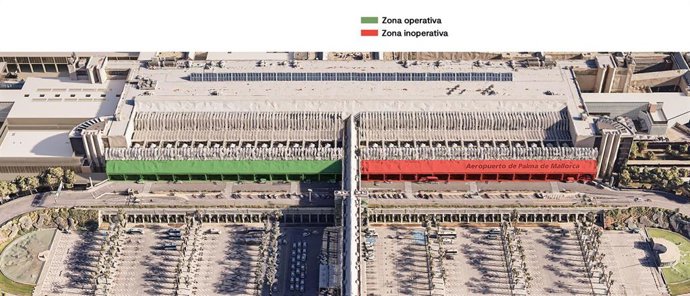 El aeropuerto de Palma iniciará este martes la segunda fase de obras en la planta de facturación