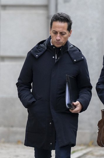 El  exdirectivo de Acciona Manuel José García Alconchel, a su llegada al Tribunal Supremo.