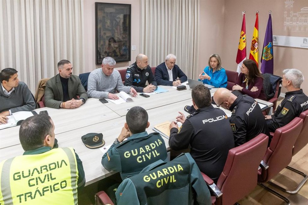 Junta Local de Seguridad en el Ayuntamiento de Guadalajara.
