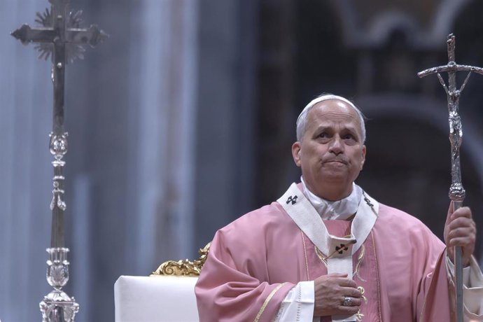 El Papa León XIV en una misa en la basílica de San Pedro, el domingo 14 de diciembre.