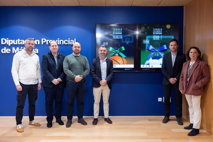 Más de 800 escolares de la provincia de Málaga participarán este fin de semana en los torneos solidarios de Navidad de fútbol 7 y de baloncesto que organiza la Diputación de Málaga