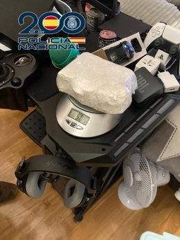 Imagen de la cocaína intervenida en los registros domiciliarios.