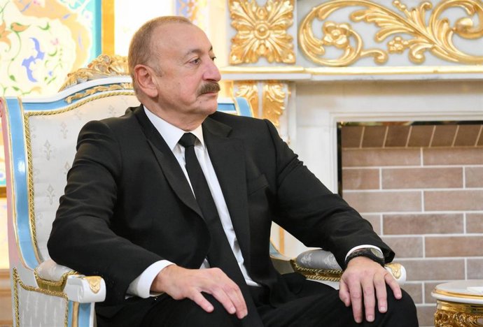 Archivo - El presidente de Azerbaiyán, Ilham Aliyev