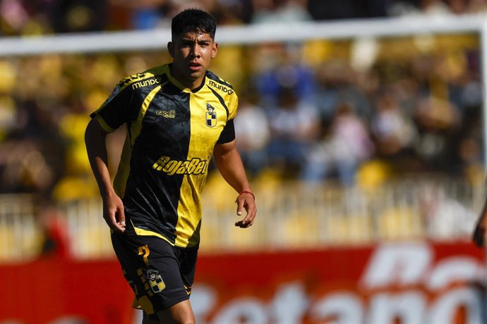 Futbol, Coquimbo Unido vs Union La Calera. Fecha 26, Liga de Primera 2025. El jugador de Coquimbo Unido Sebastian Galani es fotografiado durante el partido de primera division contra Union La Calera disputado en el estadio Francisco Sanchez Rumoroso de