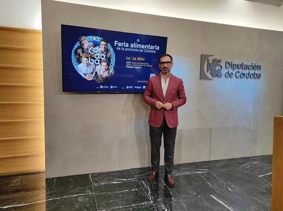Archivo - El delegado de Desarrollo Económico, Promoción y Empleo de la Diputación de Córdoba, Félix Romero, en la presentación de la feria agroalimentaria 'Sabor a Córdoba', en una imagen de archivo.