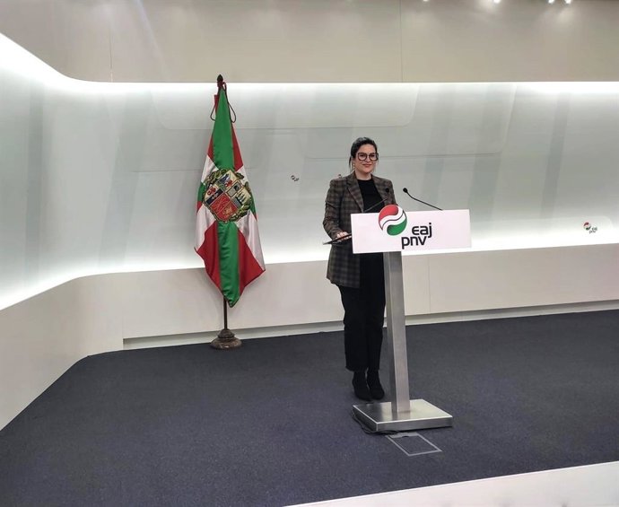 La secretaria del Euzkadi Buru Batzar (EBB) del PNV, Maitane Ipiñazar