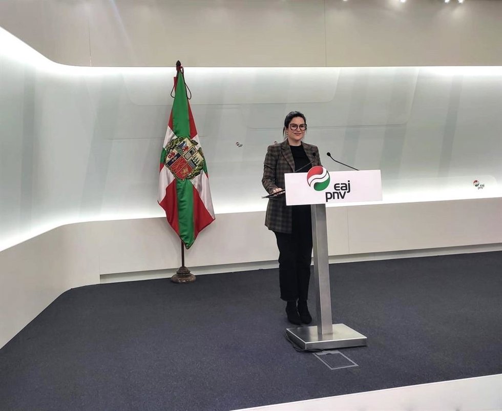 La secretaria del Euzkadi Buru Batzar (EBB) del PNV, Maitane Ipiñazar