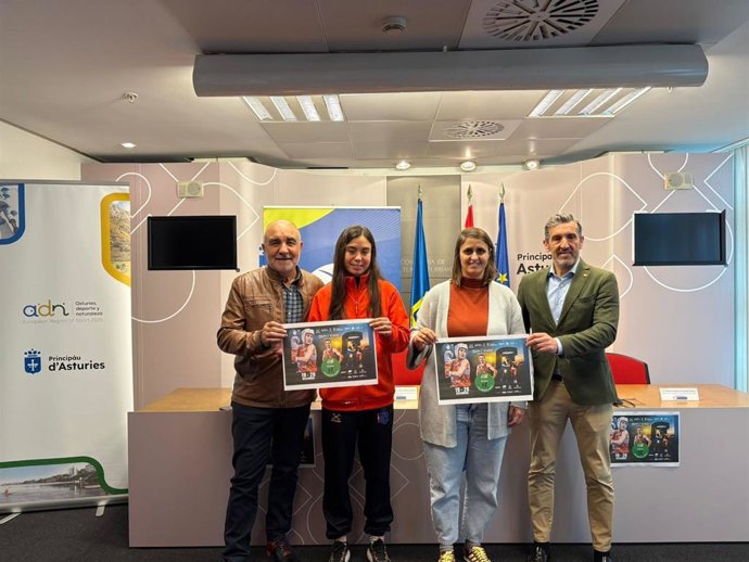 Presentación de la Liga Iberdrola de Boxeo Femenino 2025 en Gijón.