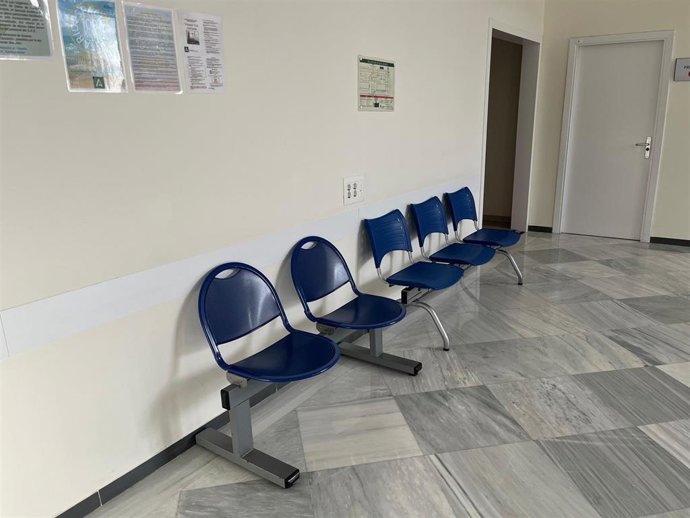 Sala de espera de un centro de salud de Almería.