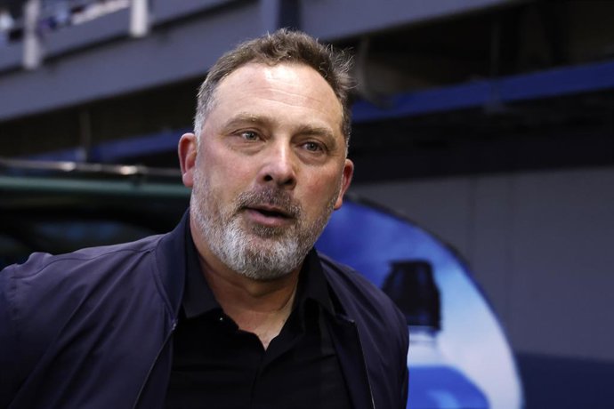 Futbol, Audax Italiano vs Nublense. Fecha 26, campeonato Nacional 2023. El entrenador de Nublense Hernan Caputto es fotografiado durante el partido de primera division contra Audax Italiano disputado en el estadio Bicentenario La Florida en Santiago,