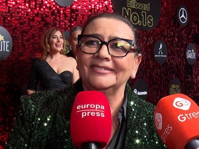 Archivo - MARÍA DEL MONTE EN LA GALA 'BILLBOARD' STARLITE DE MADRID