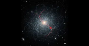 Una colisión en 10.000 millones de años marca la distribución de la materia oscura en las galaxias enanas