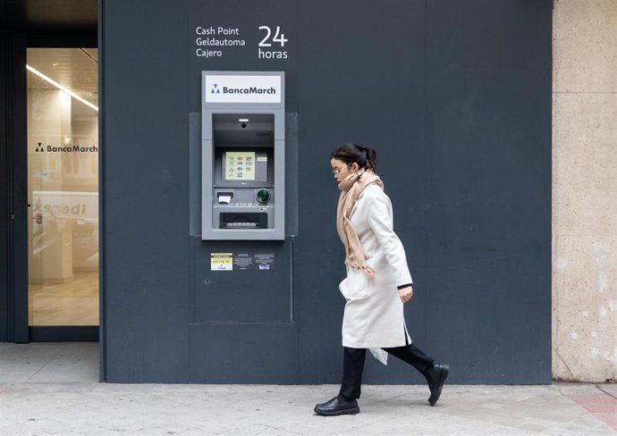 Fachada de la sede de Banca March, a 24 de noviembre de 2025, en Madrid (España).