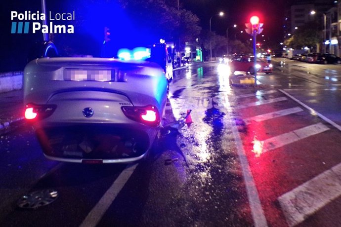Accidente de tráfico del pasado fin de semana en Palma