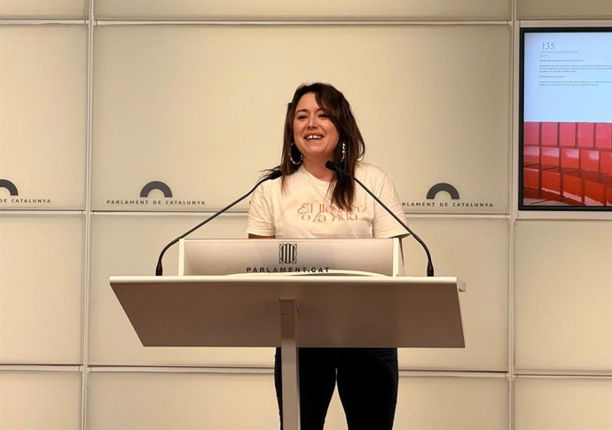 La diputada de la CUP al Parlament Laure Vega 