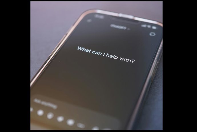 IA em uma tela de celular