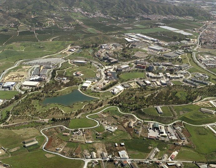 Archivo - Vista aérea de Málaga TechPark