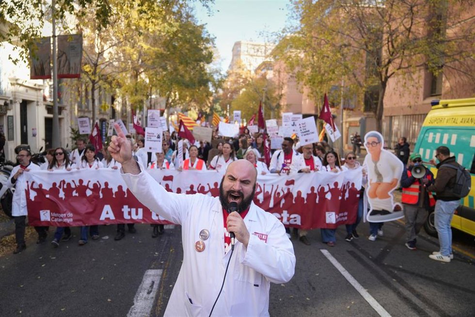 Huelga de médicos en Barcelona
