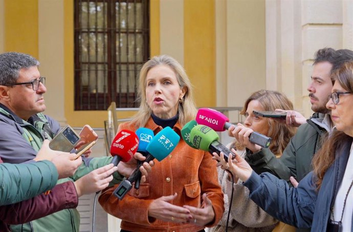 La portavoz de Vox en Sevilla, Cristina Peláez.