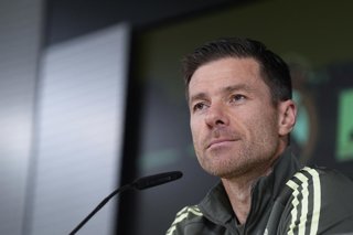 Xabi Alonso, head coach of Real Madrid, attends his press conference during the training day of Real Madrid ahead the Spanish League, LaLiga EA Sports, football match against Elche CF at Ciudad Deportiva Real Madrid on November 22, 2025, in Valdebebas, Ma