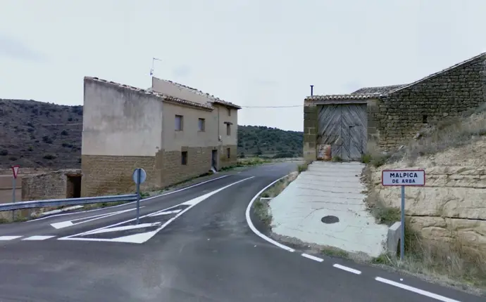 Malpica de Arba, uno de los barrios rurales de la provincia de Zaragoza