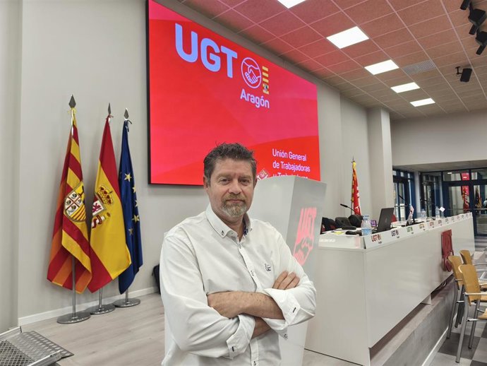 El secretario general de UGT en la provincia de Huesca, José Antonio Alentá.