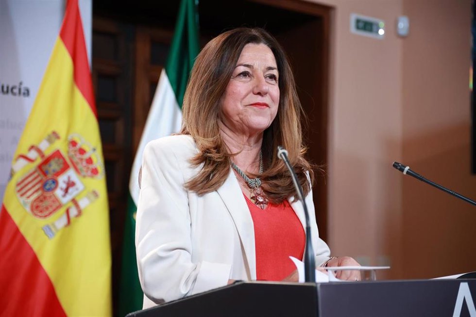 La consejera de Desarrollo Educativo, María del Carmen Castillo, este martes en la rueda de prensa posterior al Consejo de Gobierno. 