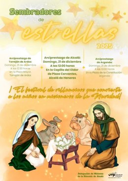Sembradores de Estrellas 2025 en Torrejón de Ardoz, Arganda del Rey y Alcalá de Henares
