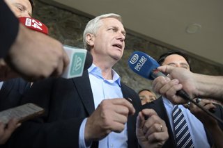 El presidente electo, Jose Antonio Kast, durante unas declaraciones a la prensa durante la campaña electoral.