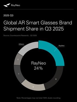 Global AR Smart Glasses Brand Shipment Share in Q3 2025
