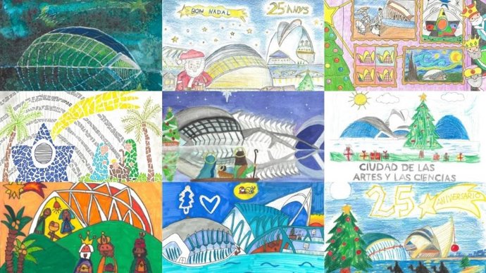 La Ciutat de les Arts i les Ciències elige su felicitación navideña entre 1.500 dibujos