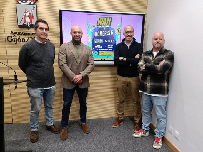 Presentación del Festival WAY (We Are Young), en el Ayuntamiento de Gijón.