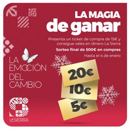 Cartel de la promoción 'La magia de ganar'.
