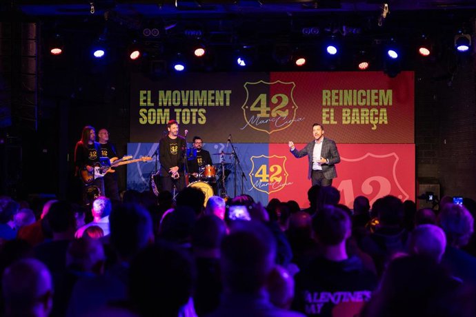 Presentación de Marc Ciria como precandidato a la presidencia del FC Barcelona como líder de 'Moviment 42'