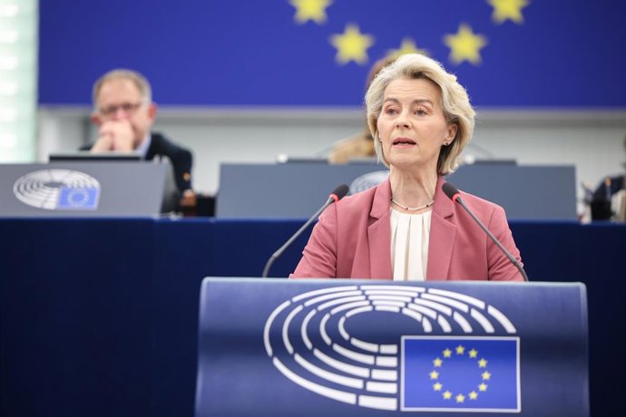 Intervención de la presidenta de la Comisión Europea, Ursula von der Leyen, en el pleno del Parlamento Europeo.