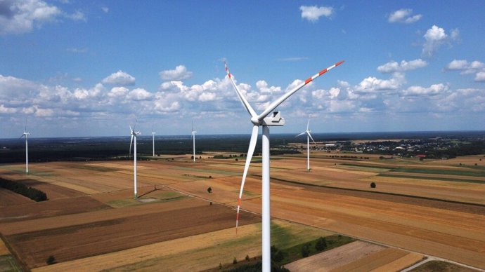 Parque eólico en Lalomita, Rumanía