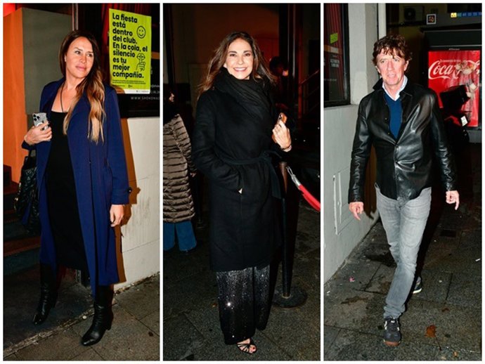 Karla Sofía Gascón, Mariló Montero y Colate Vallejo-Nágera, entre los asistentes a la fiesta de Navidad de 'Shine Iberia'