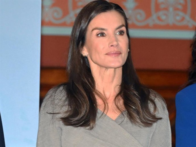 La Reina Letizia durante el acto conmemorativo del 20º aniversario de Fundación del Español Urgente “FundéuRAE”