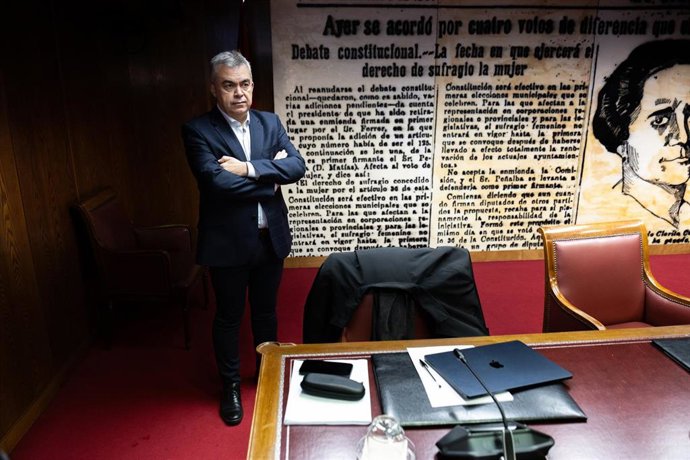 El ex secretario de Organización del PSOE Santos Cerdán, en su segunda comparececia en la Comisión de Investigación del ‘caso Koldo’