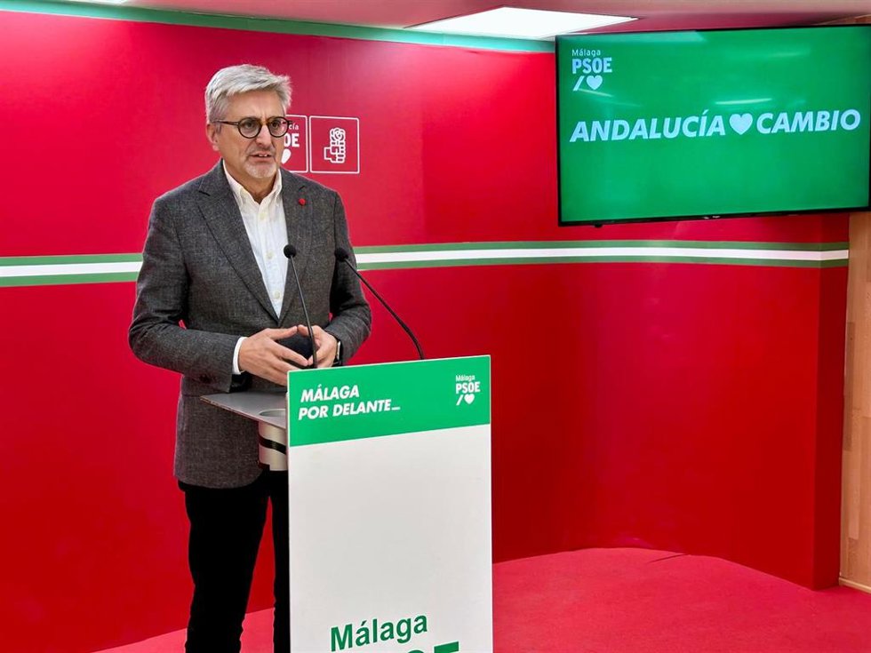 El secretario general del PSOE de Málaga, Josele Aguilar, en una imagen de archivo
