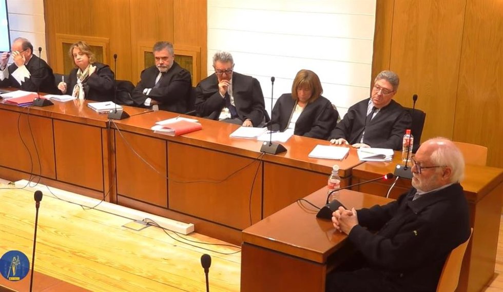 El exdirectivo de Biovent Ricardo Bravo, durante su declaraciones en la Audiencia de Valladolid en el juicio por la 'trama eólica'.