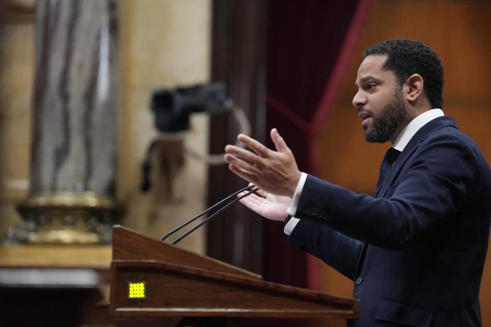 El líder de Vox en el Parlament, Ignacio Garriga
