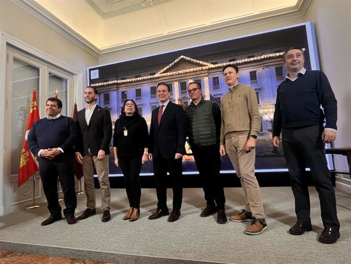 Parte del equipo de Gobierno de Diputación de Burgos durante la rueda de prensa de balance.
