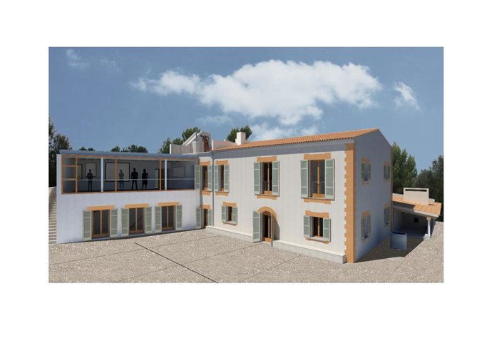 Render del proyecto de rehabilitación de las Cases del Retiro.